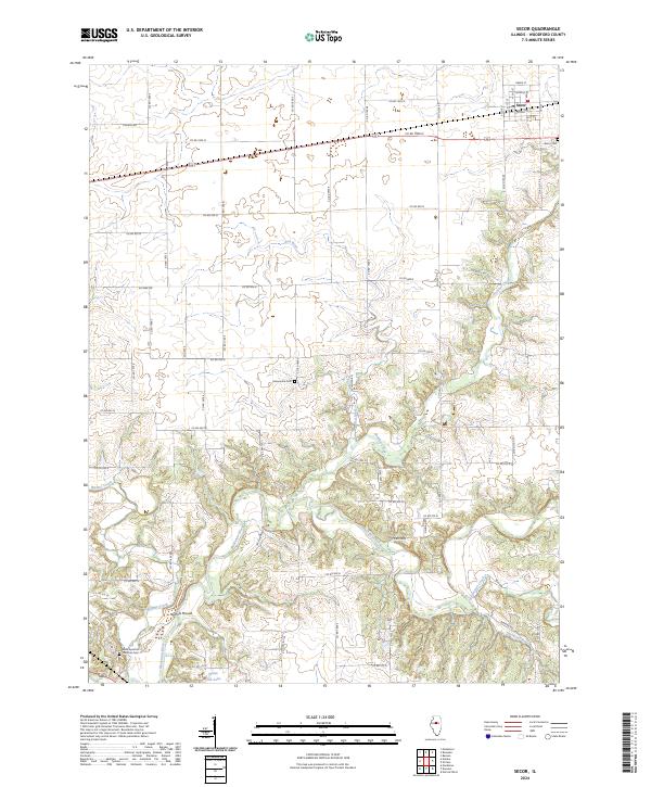 USGS Topographic Map – Secor