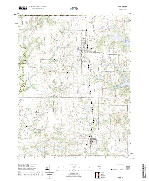 USGS Topographic Map – Sesser