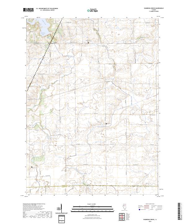 USGS Topographic Map – Shabbona Grove