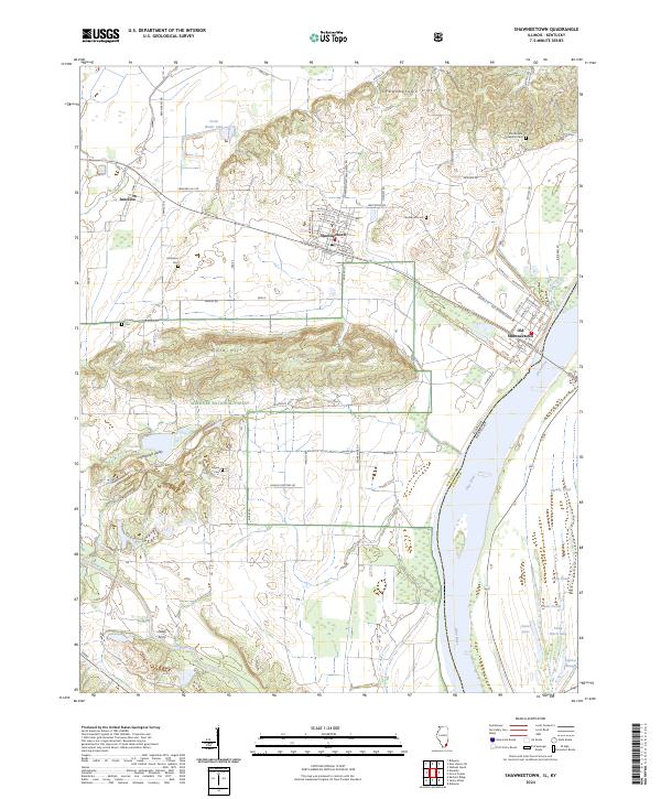 USGS Topographic Map – Shawneetown