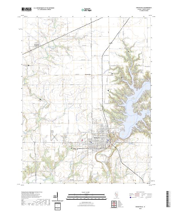USGS Topographic Map – Shelbyville
