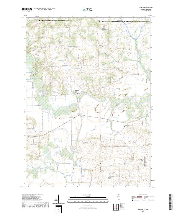 USGS Topographic Map – Shirland