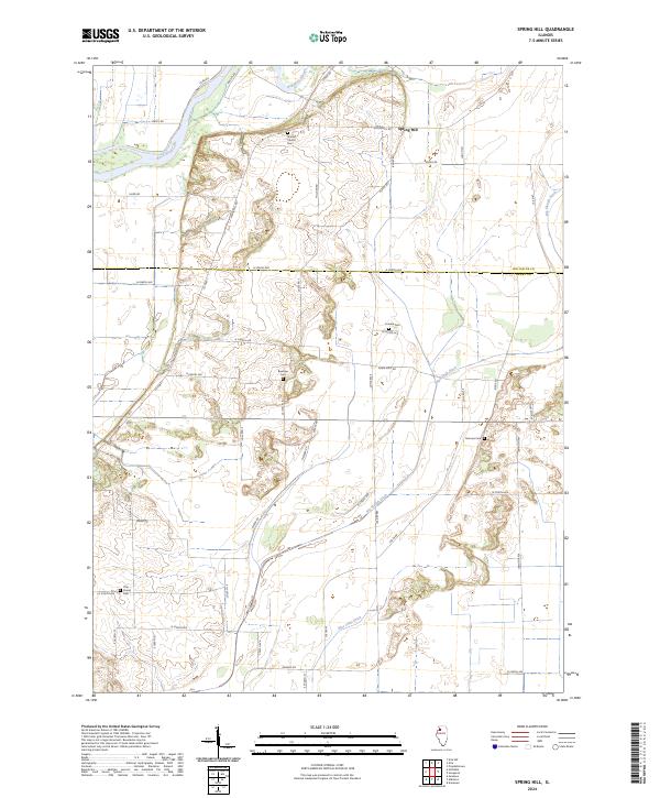 USGS Topographic Map – Spring Hill