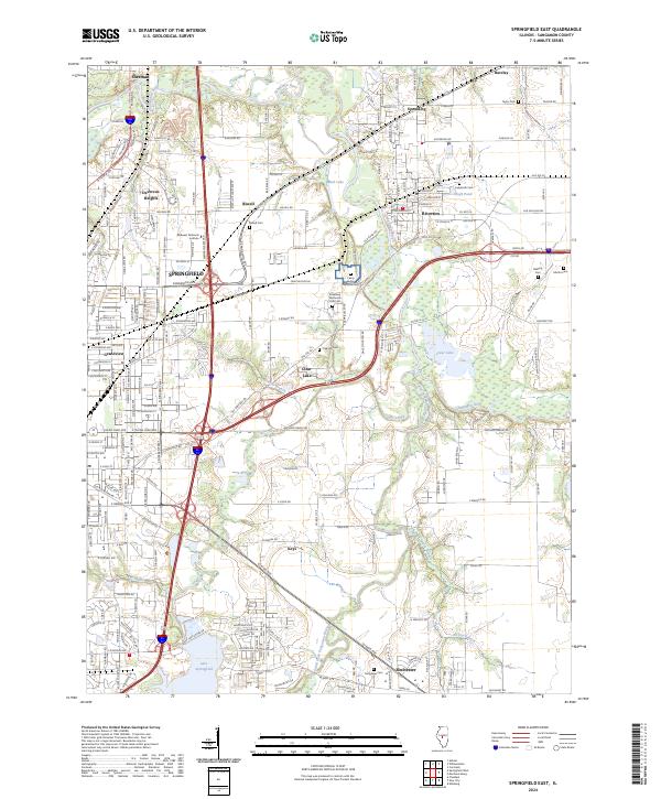 USGS Topographic Map – Springfield East