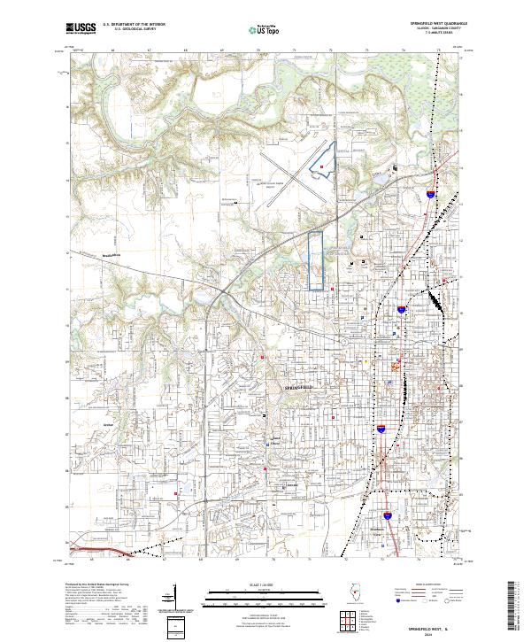 USGS Topographic Map – Springfield West