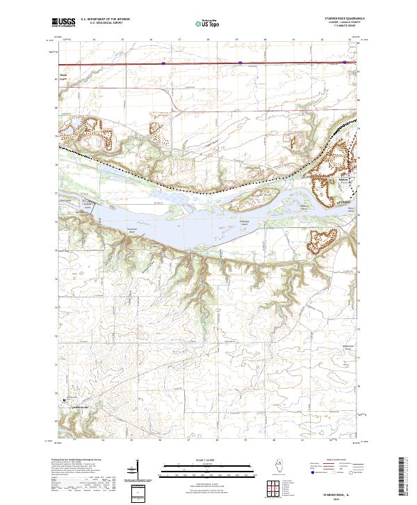 USGS Topographic Map – Starved Rock