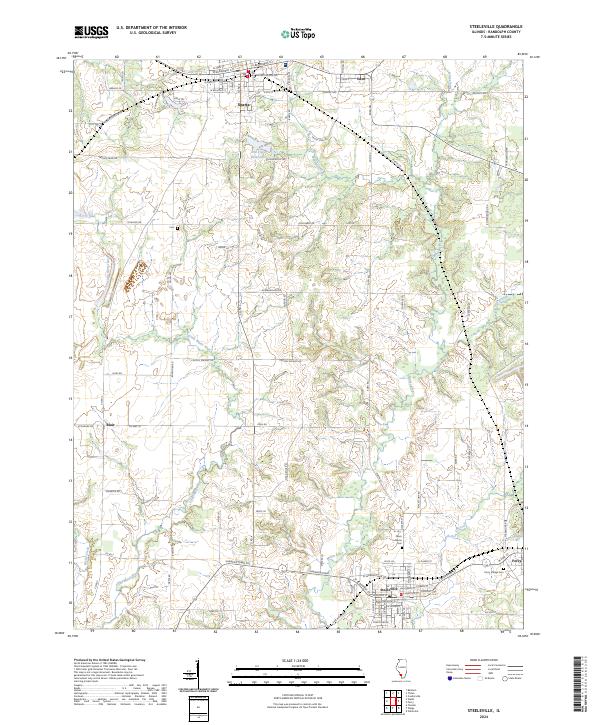 USGS Topographic Map – Steeleville