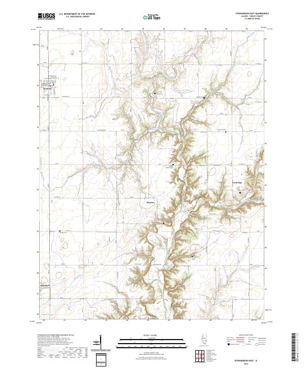 USGS Topographic Map – Stewardson East