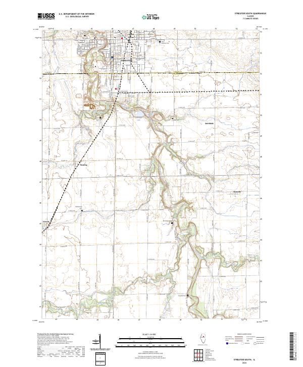 USGS Topographic Map – Streator South