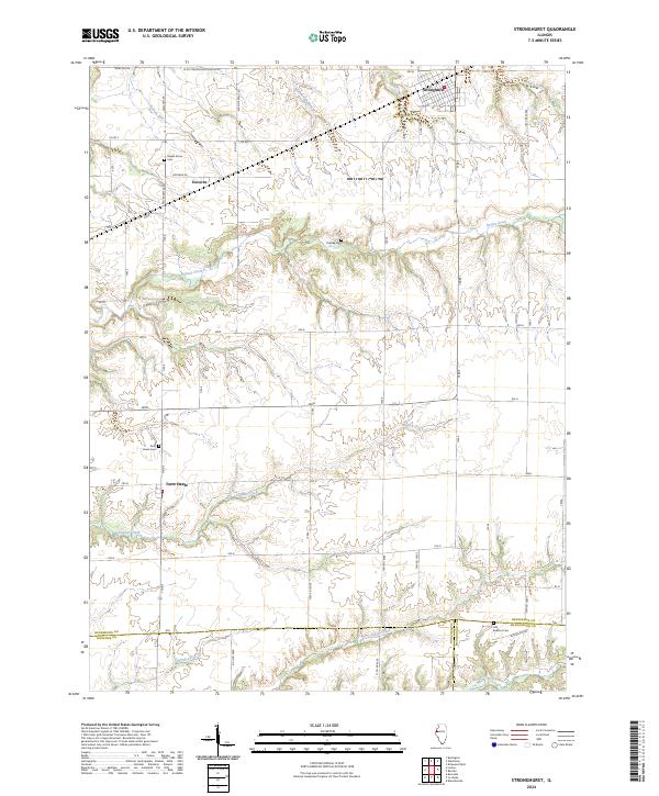 USGS Topographic Map – Stronghurst