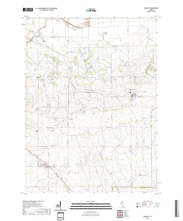USGS Topographic Map – Sublette