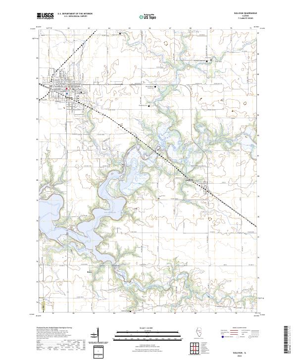 USGS Topographic Map – Sullivan