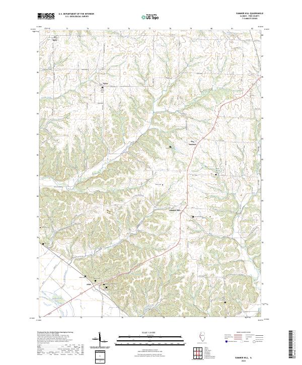 USGS Topographic Map – Summer Hill