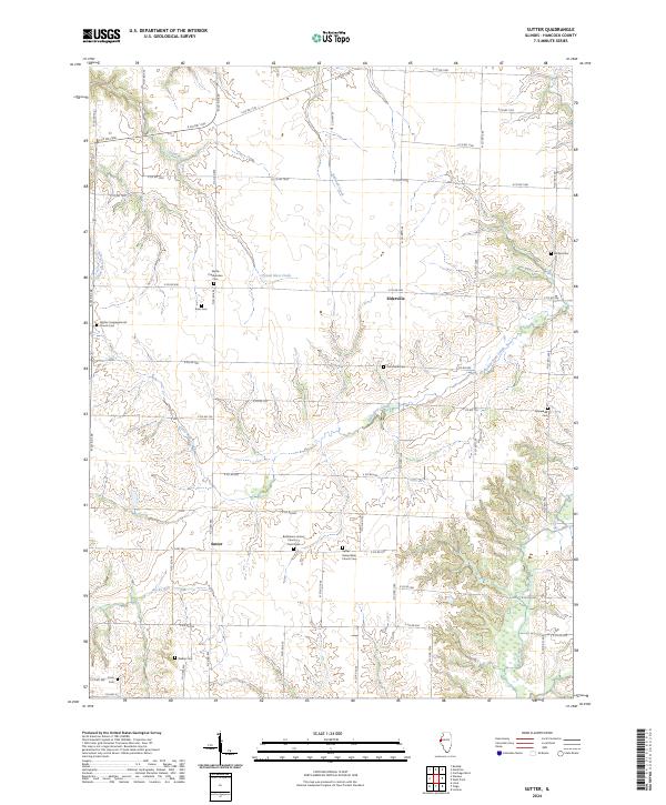 USGS Topographic Map – Sutter