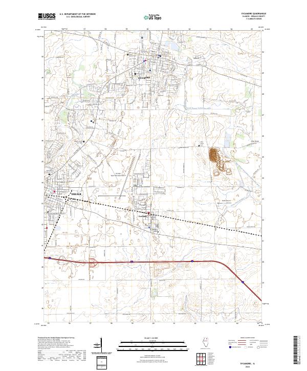 USGS Topographic Map – Sycamore