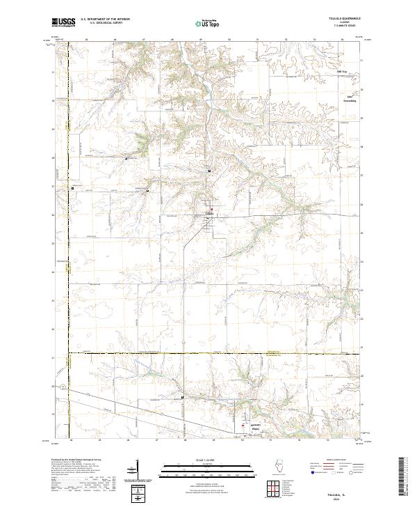 USGS Topographic Map – Tallula