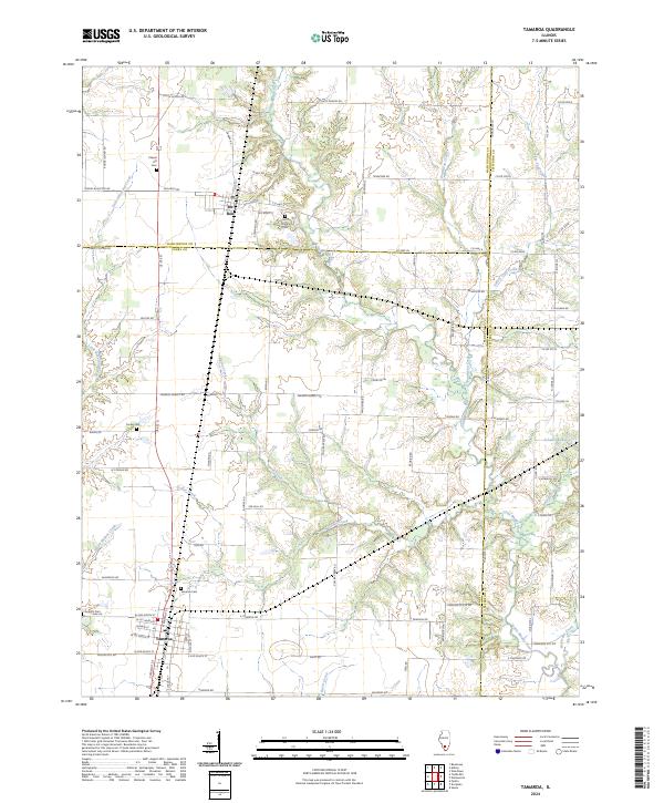USGS Topographic Map – Tamaroa