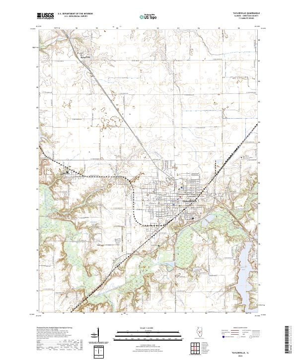 USGS Topographic Map – Taylorville
