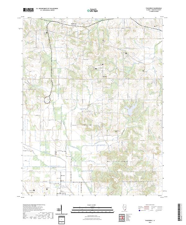 USGS Topographic Map – Thackeray