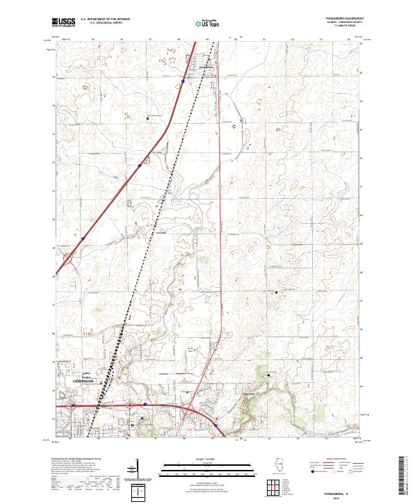 USGS Topographic Map – Thomasboro