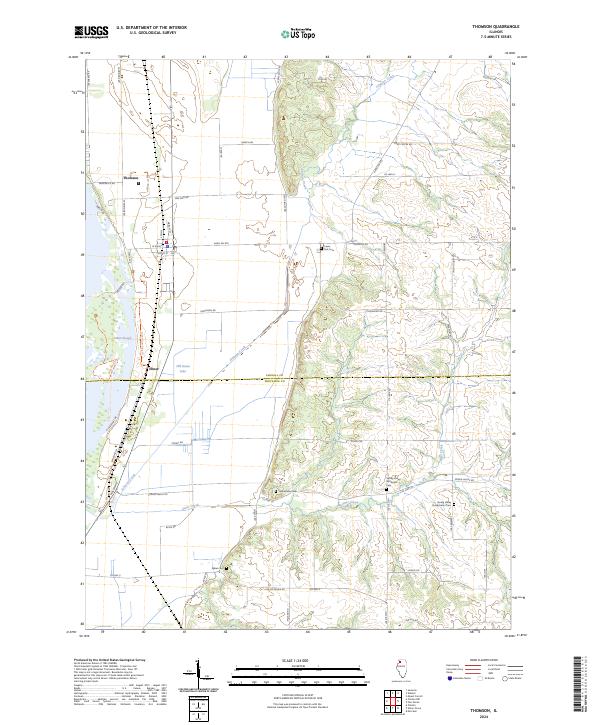 USGS Topographic Map – Thomson