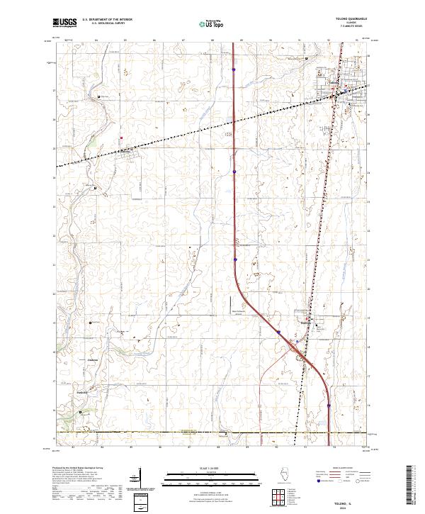 USGS Topographic Map – Tolono