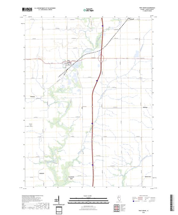 USGS Topographic Map – Troy Grove