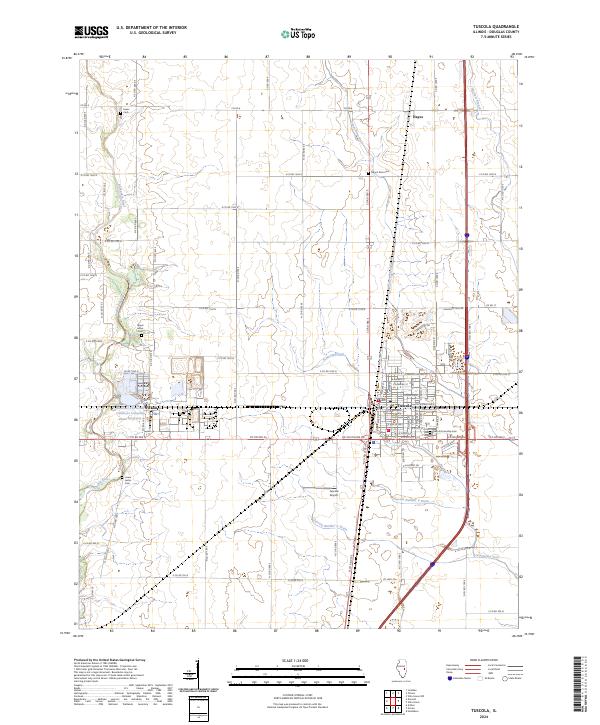 USGS Topographic Map – Tuscola