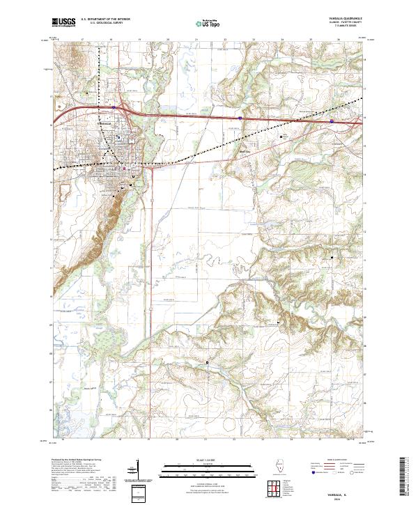USGS Topographic Map – Vandalia