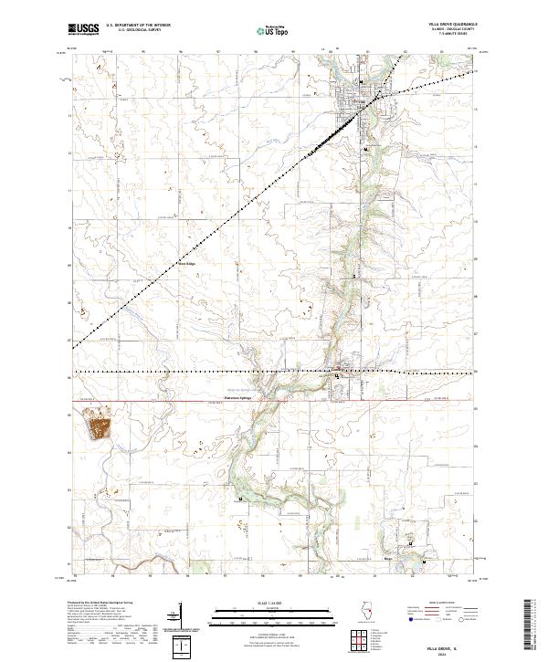 USGS Topographic Map – Villa Grove