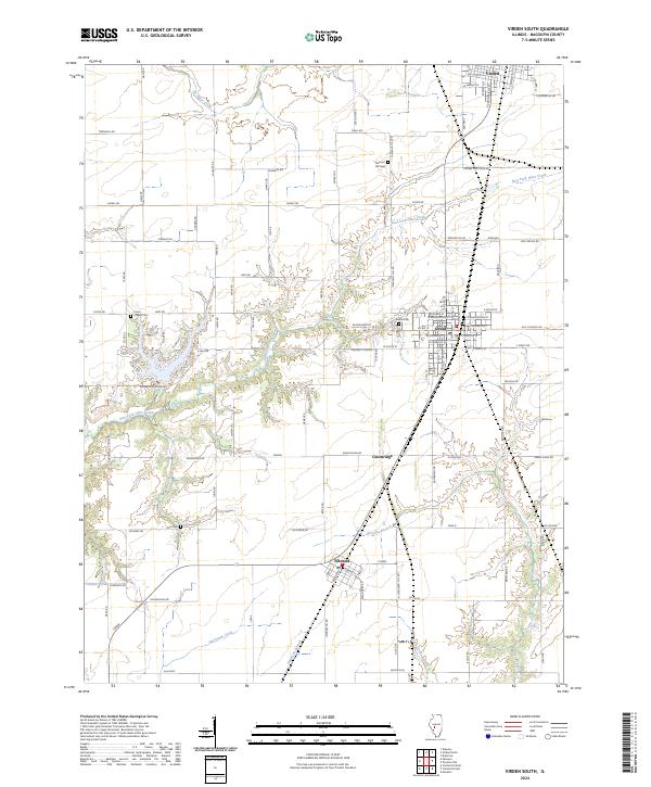 USGS Topographic Map – Virden South
