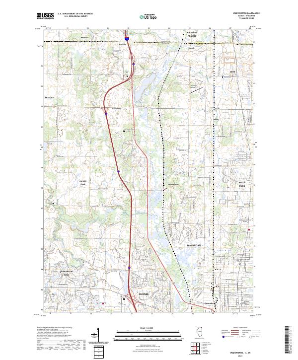 USGS Topographic Map – Wadsworth
