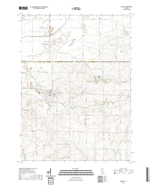 USGS Topographic Map – Walnut