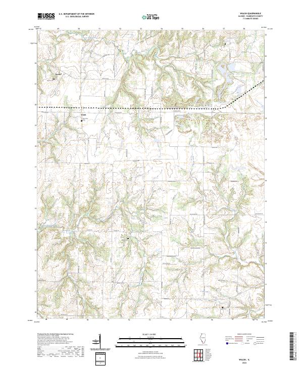 USGS Topographic Map – Walsh