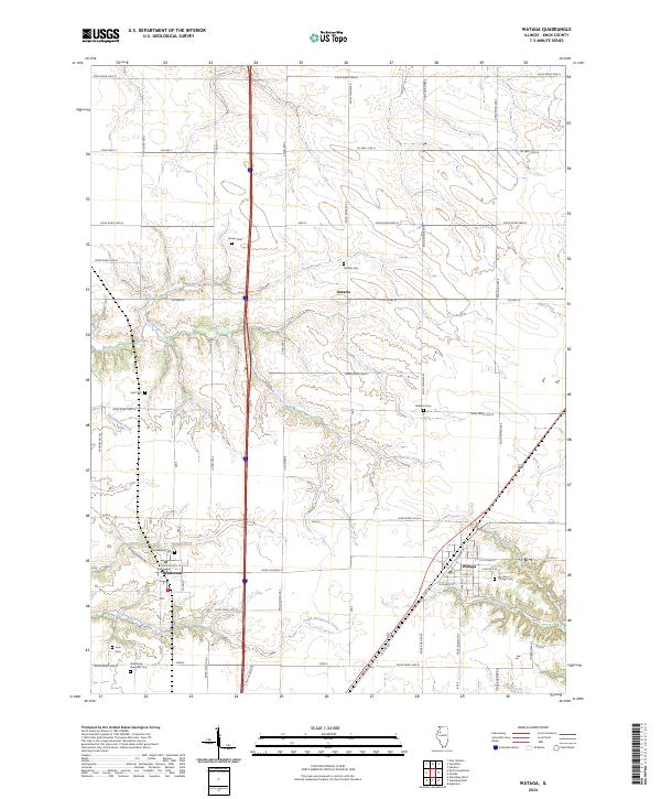 USGS Topographic Map – Wataga