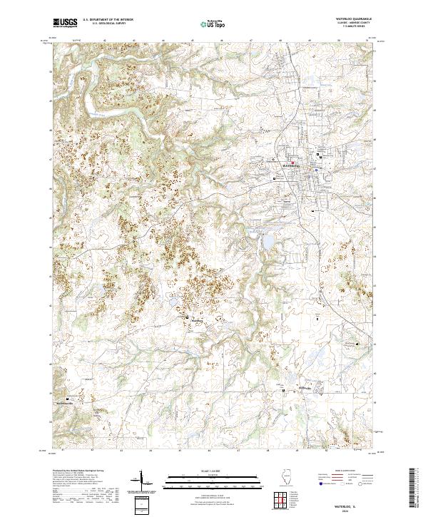 USGS Topographic Map – Waterloo