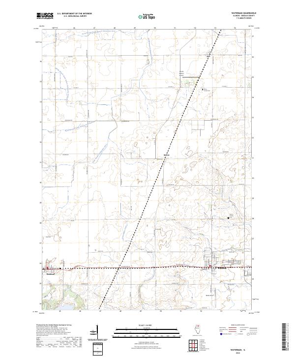 USGS Topographic Map – Waterman