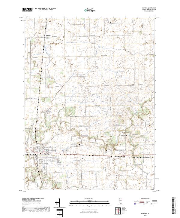 USGS Topographic Map – Watseka