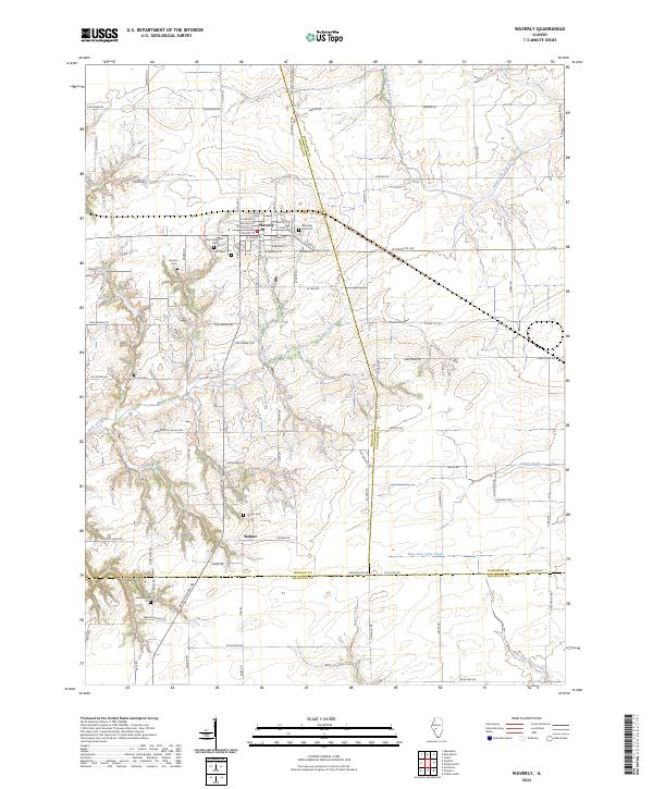 USGS Topographic Map – Waverly