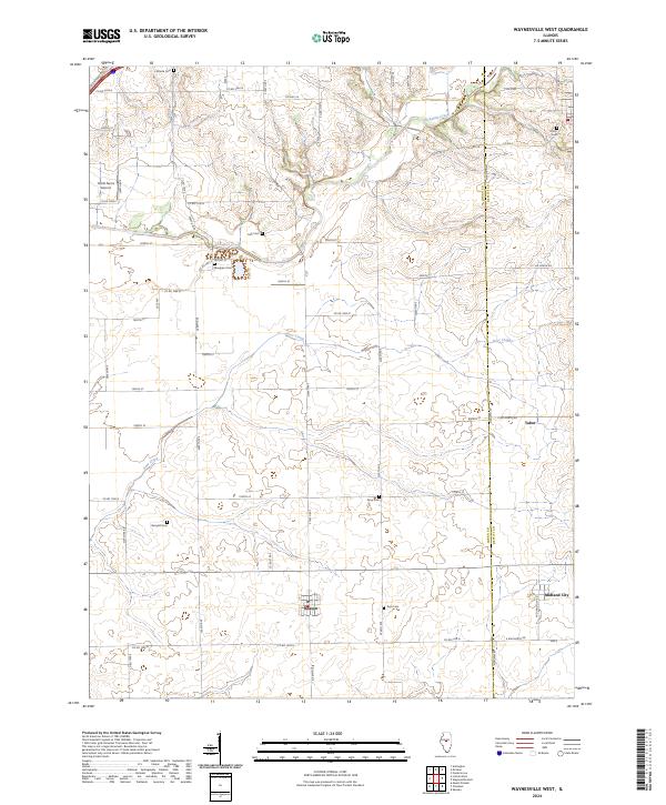 USGS Topographic Map – Waynesville West