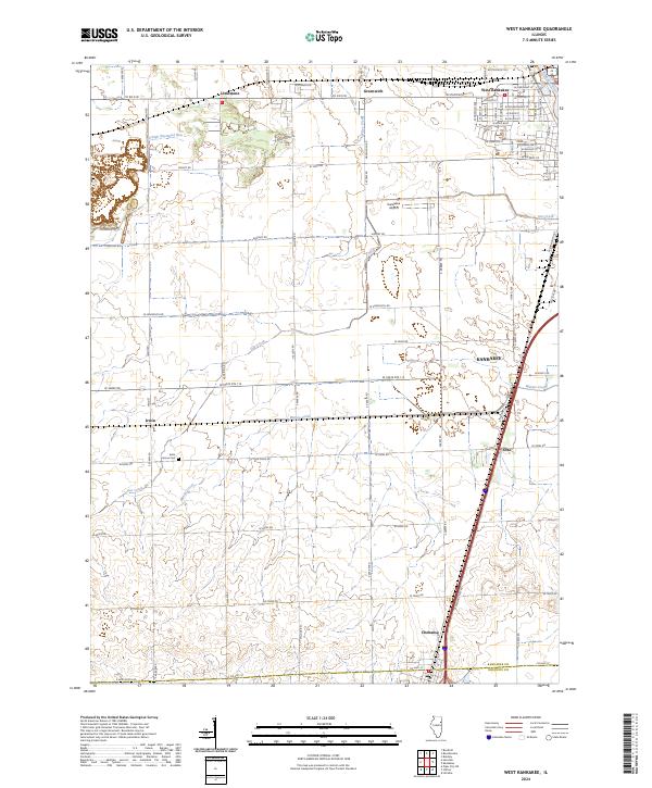 USGS Topographic Map – West Kankakee