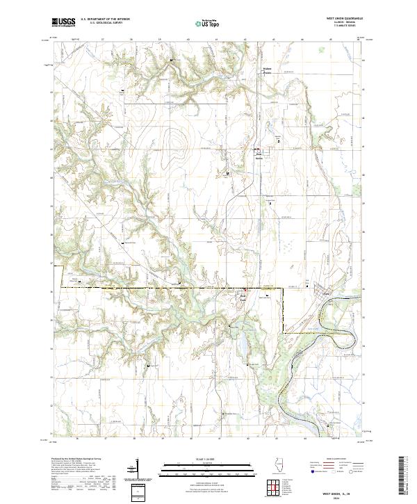 USGS Topographic Map – West Union