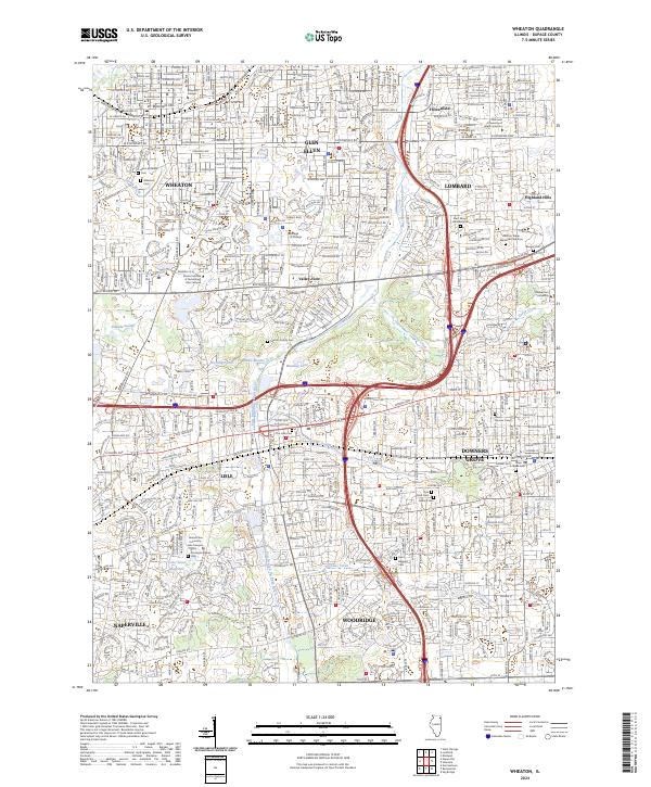 USGS Topographic Map – Wheaton