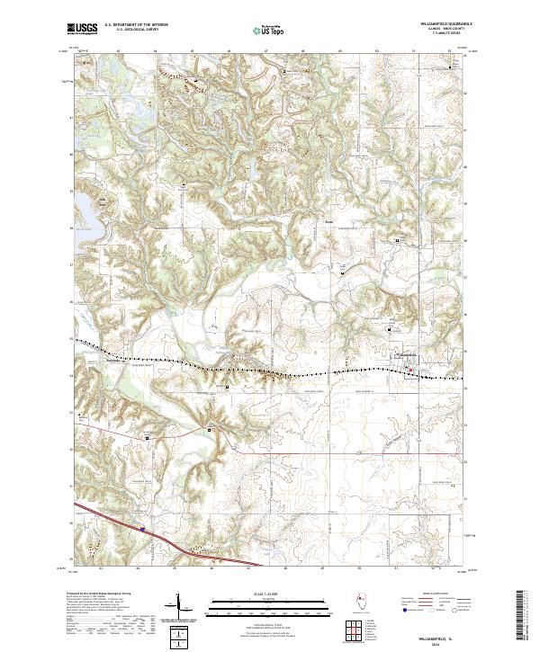 USGS Topographic Map – Williamsfield