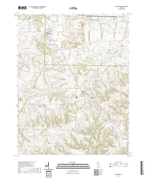 USGS Topographic Map – Willisville