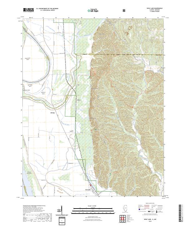 USGS Topographic Map – Wolf Lake