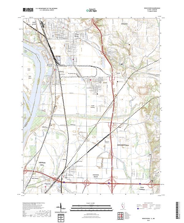 USGS Topographic Map – Wood River