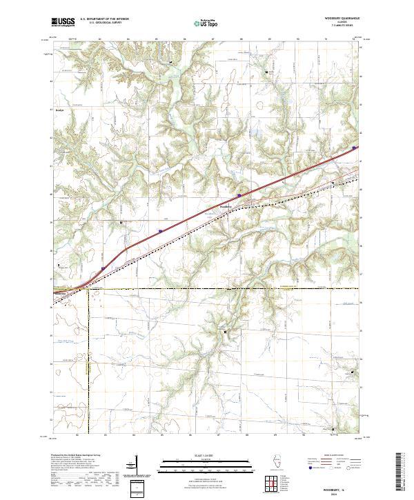 USGS Topographic Map – Woodbury