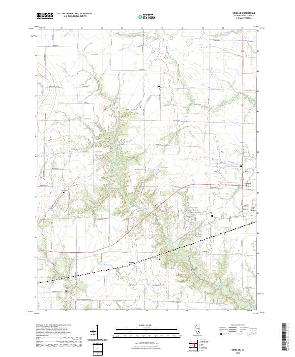 USGS Topographic Map – Xenia NE