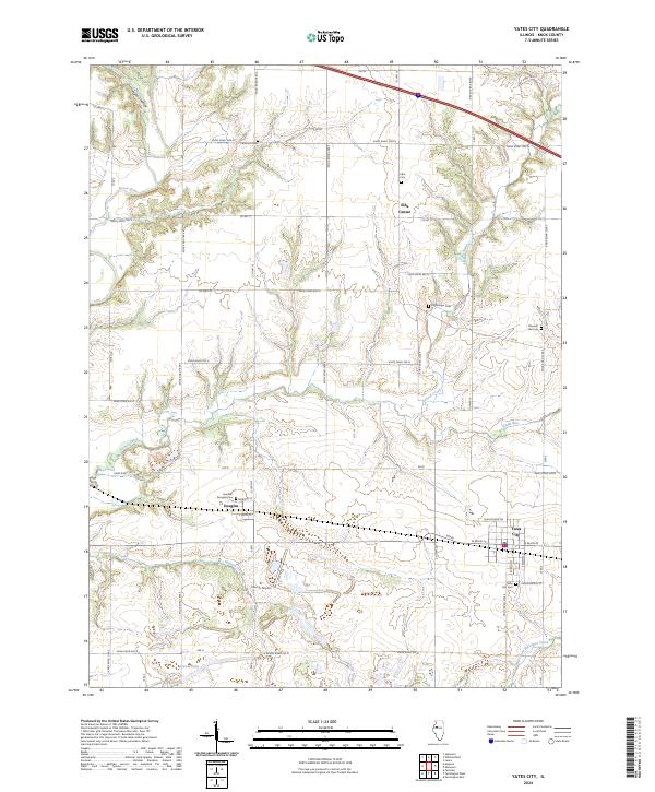 USGS Topographic Map – Yates City
